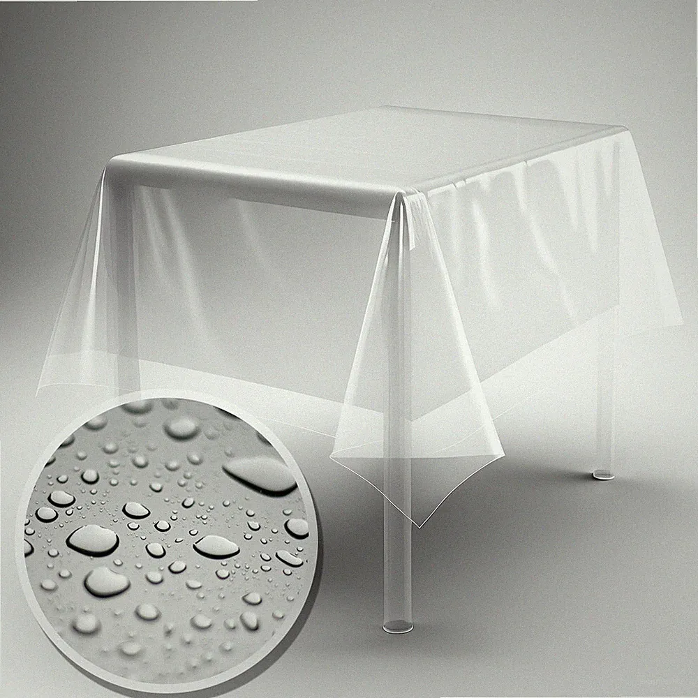 Tischfolie Tischdecke transparent durchsichtig Tischschutz-Folie PVC Plastik-Tis