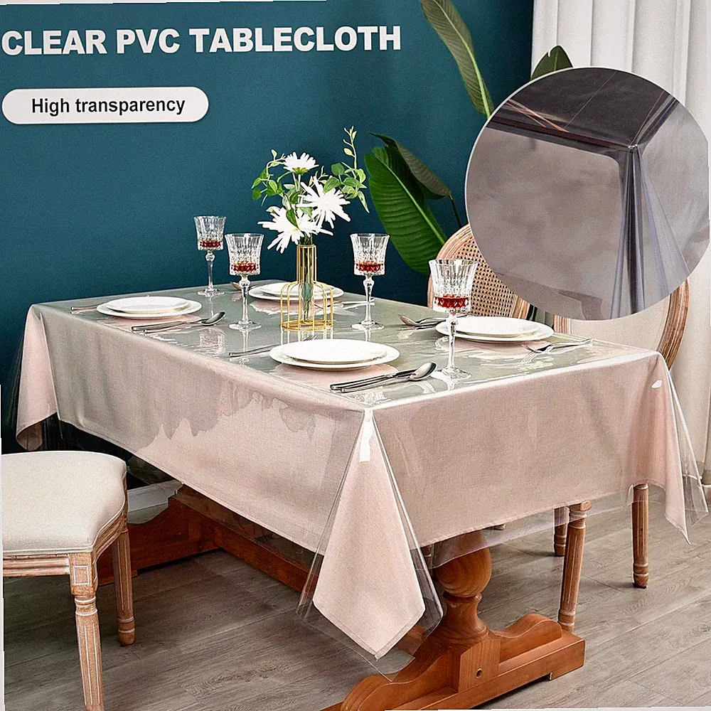 Tischfolie Transparent Tischfolie Tischdecke Transparent 0.2mm Tisch Schutzfolie