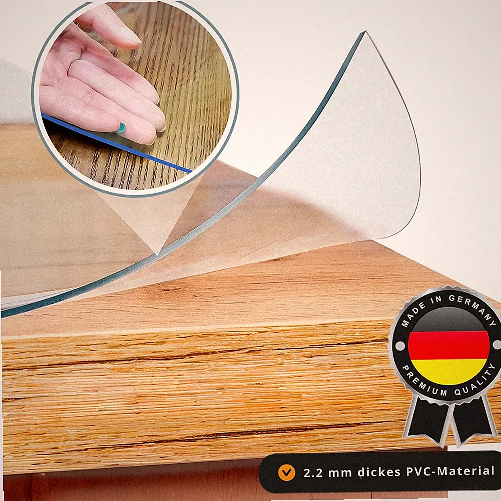 Tischfolie Transparent Tischfolie Tischdecke Transparent 2.2mm Tisch Schutzfolie