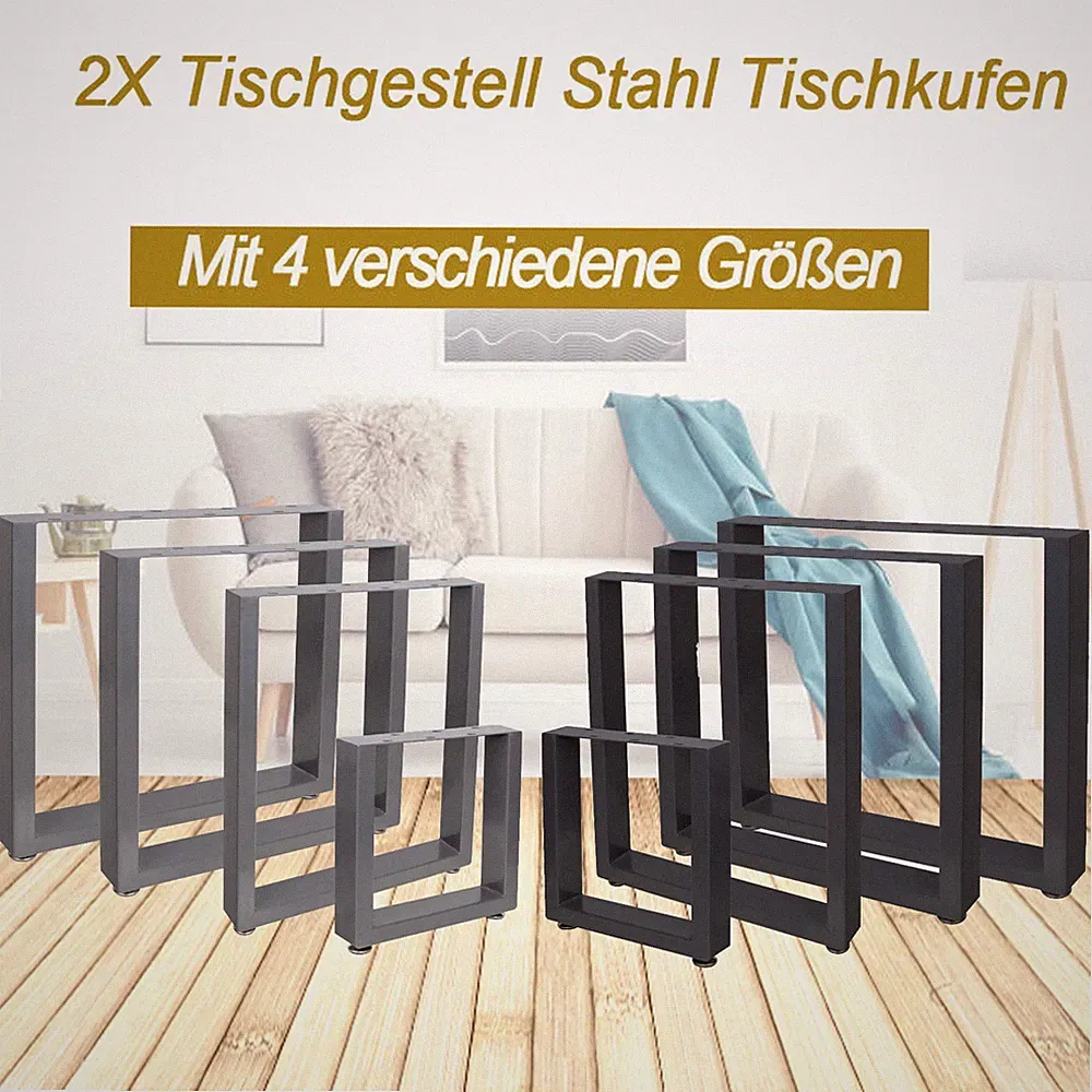 Tischgestell Tischkufen Tischbeine Schwarz DIY Esstisch Schreibtisch Gartentisch