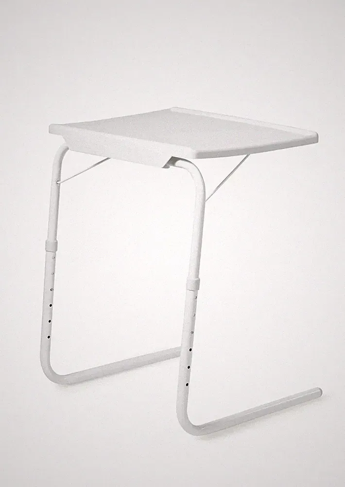 Tischplatte Falttisch flexibler neigbar Orbisana Plastik 52 x 40 cm Weiß B-WARE