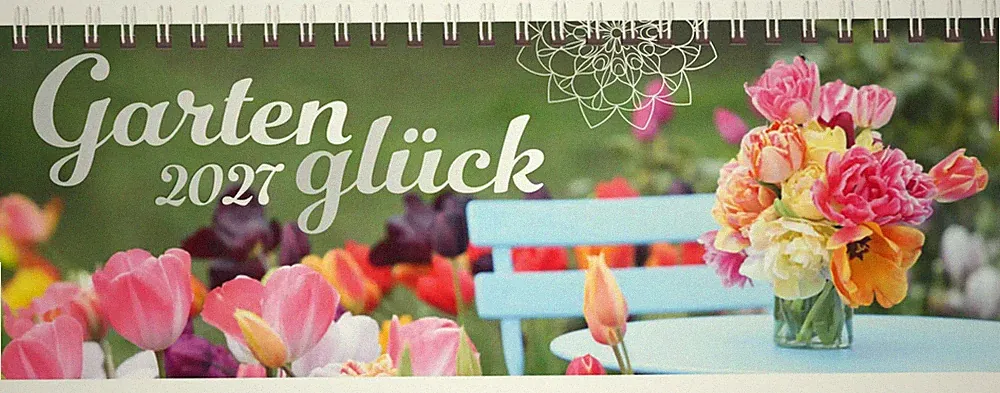 Tischquerkalender Gartenglück 2027 Korsch Verlag Kalender 128 S. Deutsch 2027