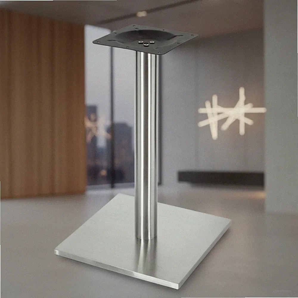 Tischsäule 72CM Unterstellfuß Edelstahl Tischgestell Lautsprecherständer