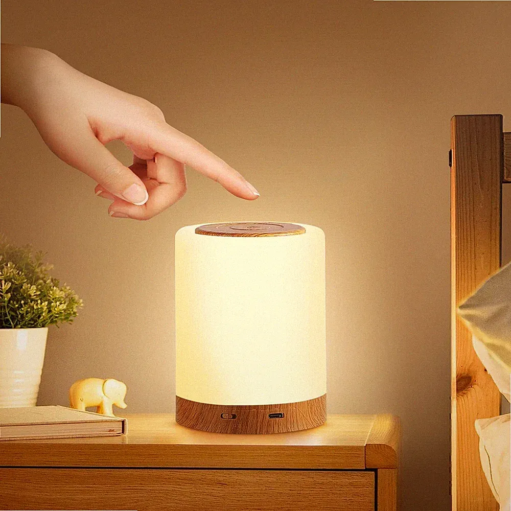 Touch Tischlampe Dimmbar USB Aufladbar LED Nachtlicht Farbwechse Daevfvkvzscenzh