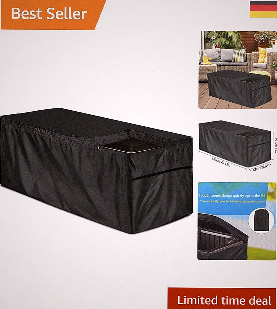 UV-beständige Gartenauflagenbox mit atmungsaktivem Oxford-Material - 123x62x55