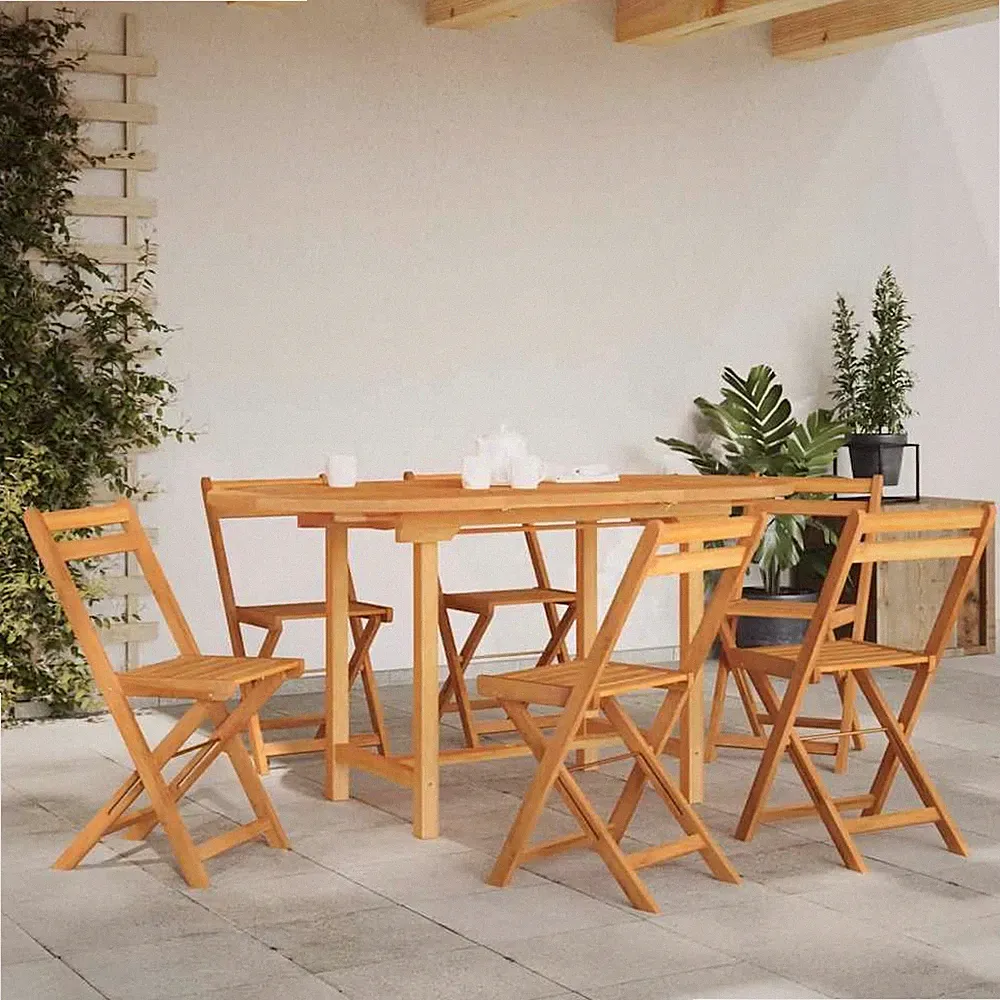 vidaXL Ausziehbarer Gartentisch 110-160x80x75 cm Massives Teakholz