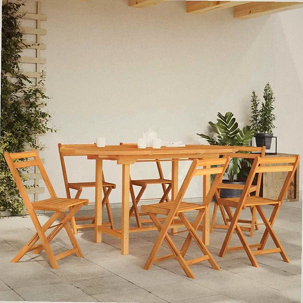 VidaXL Gartentisch Ausziehbar 110-160x80x75 Cm Massivholz Teak