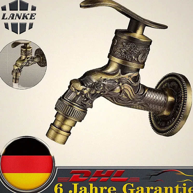 Vintage Wasserhahn Waschtischarmatur Für Badezimmer Garten Küche Zinklegierung