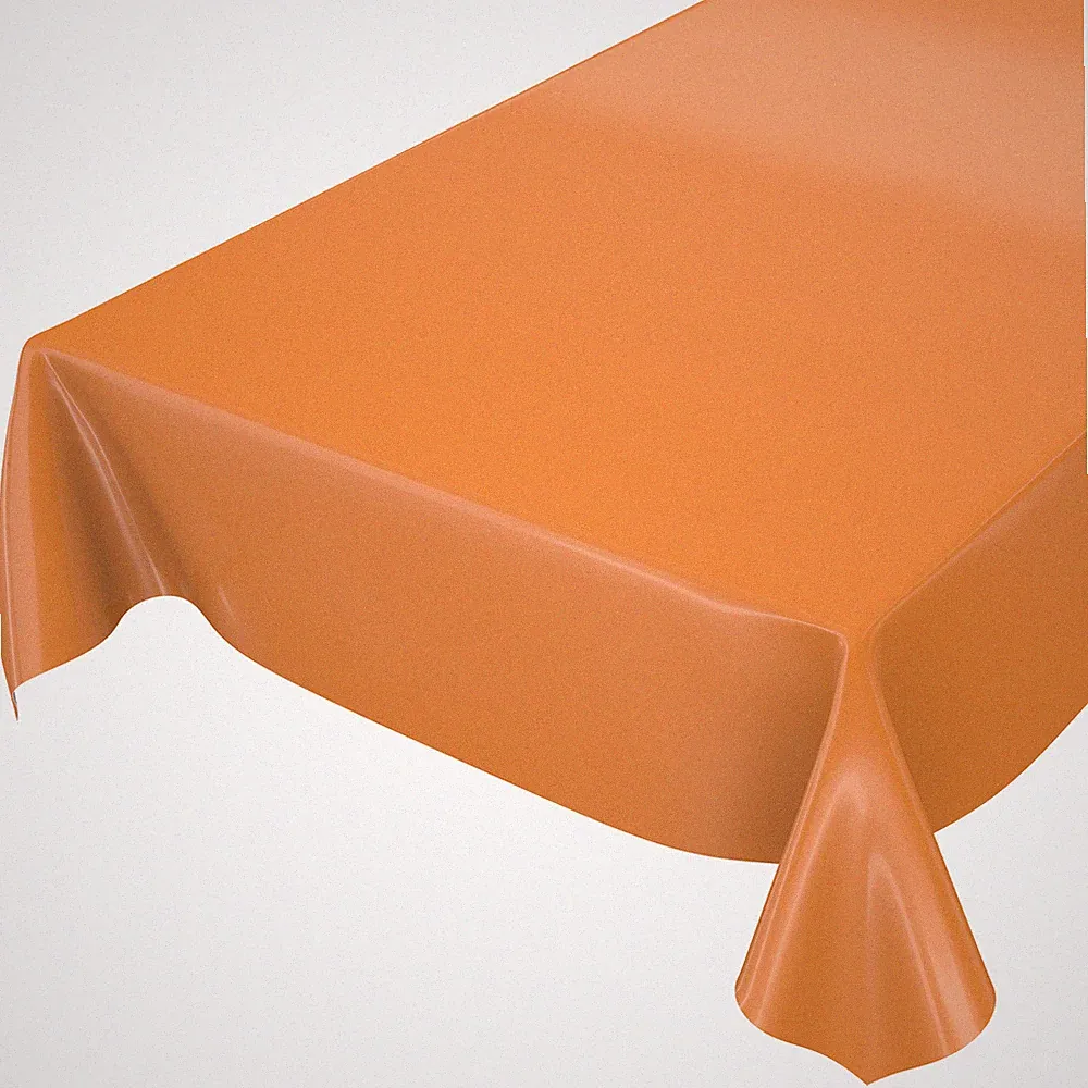 Wachstuch Abwaschbar Lack Tischdecke Uni Orange Haus & Gartentischdecke