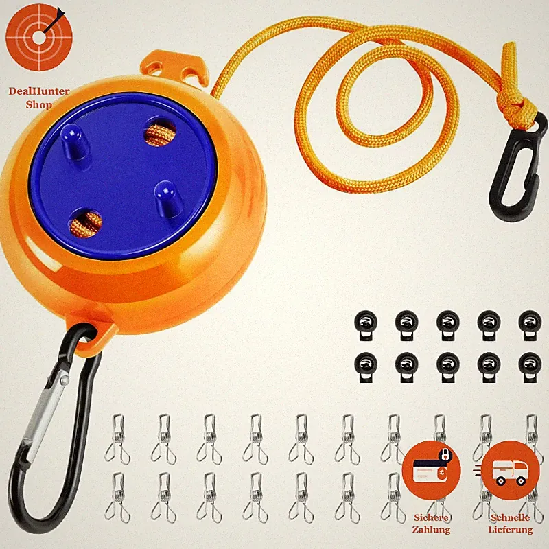 Orangefarbener Ausziehbarer Gartentisch