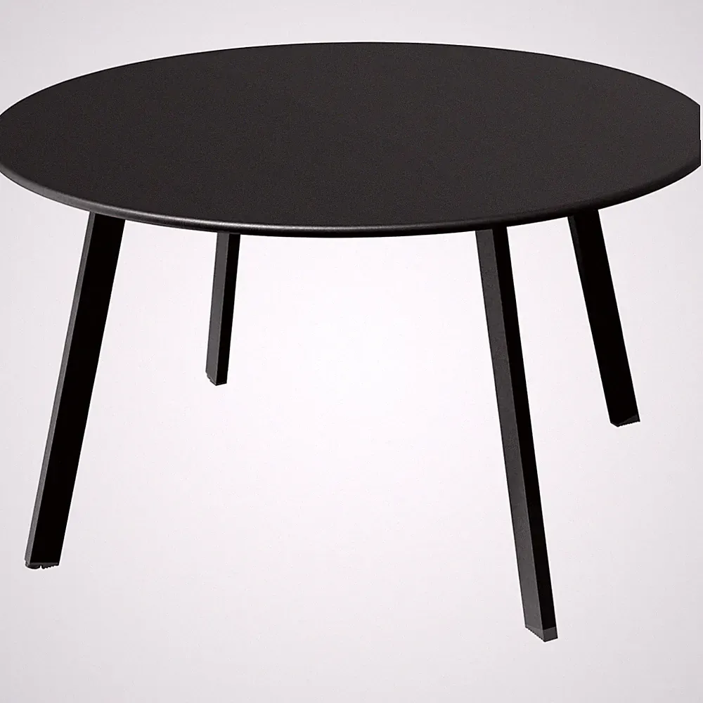 Wohnzimmertisch Beistelltisch Gartentisch Balkon Tische rund modern schwarz