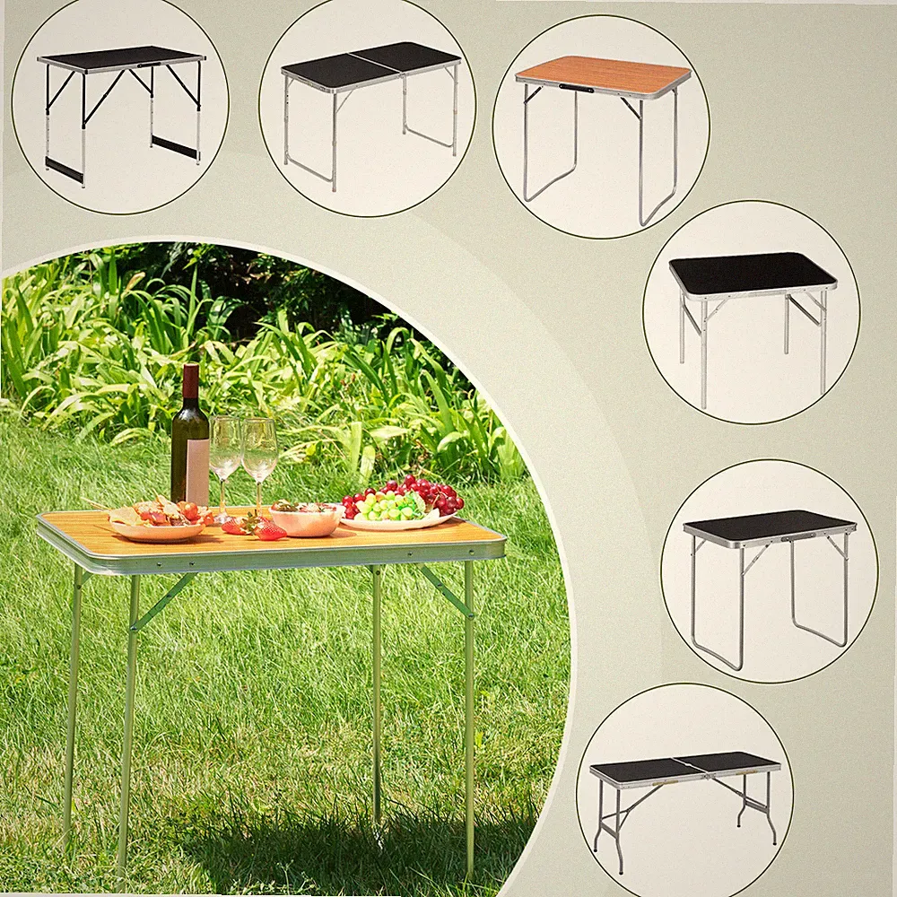 WOLTU Campingtisch Klapptisch Gartentisch höhenverstellbar Balkontisch aus Alu