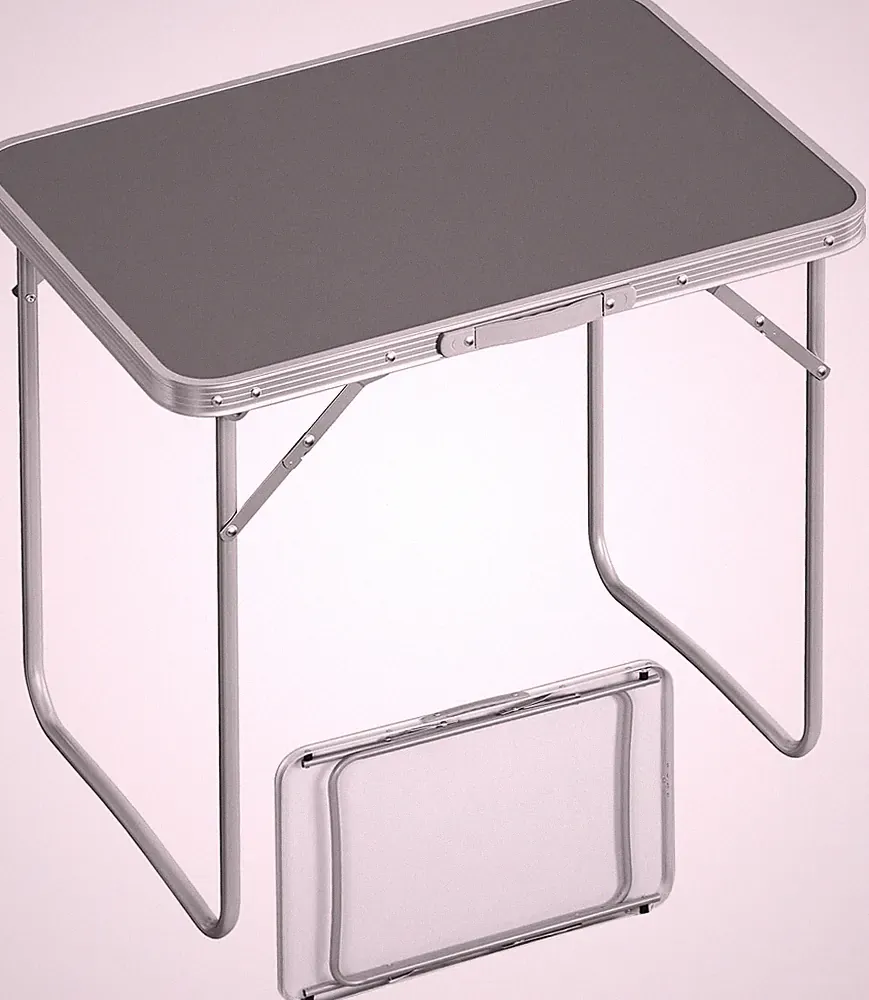 Woltu Klapptisch Gartentisch Campingtisch 70x60x50 cm Klappbar Grau Buffettisch
