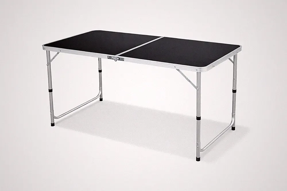 XXL Alu Klapptisch Campingtisch Gartentisch Camping schwarz L120xB60xH58/70cm