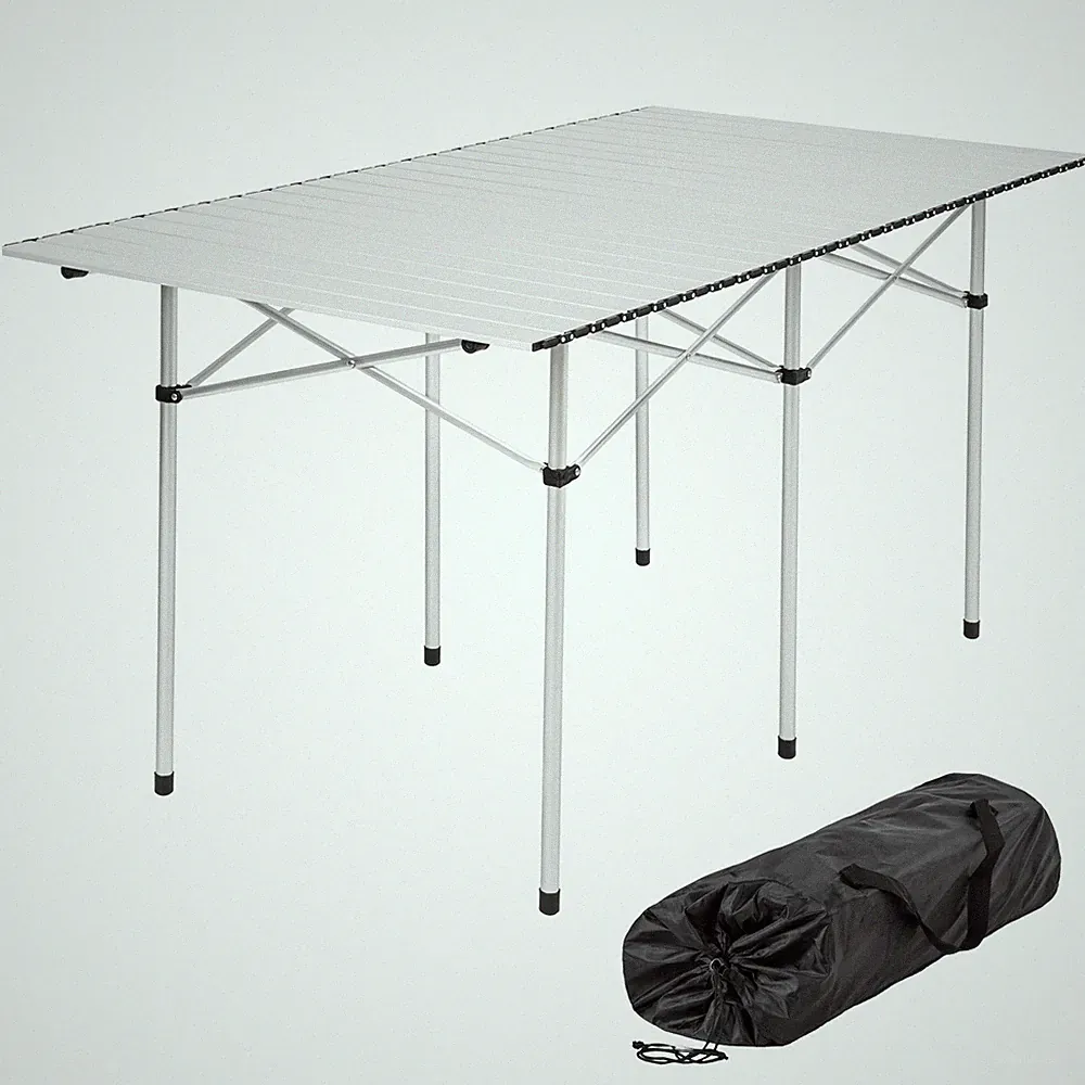 XXL Campingtisch klappbar faltbar Aluminium Rolltisch Klapptisch Gartentisch